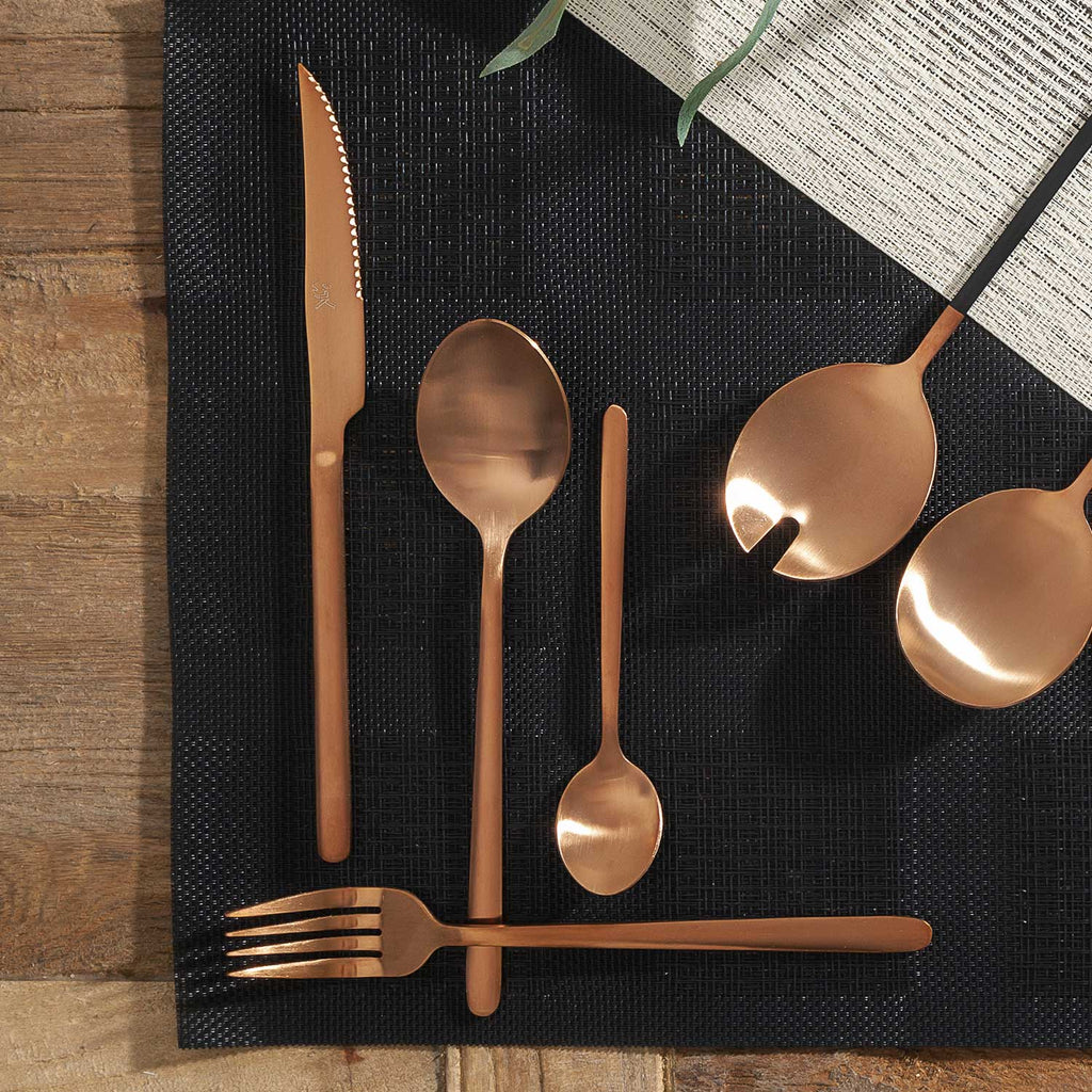 Cubiertos Alton copper set x16