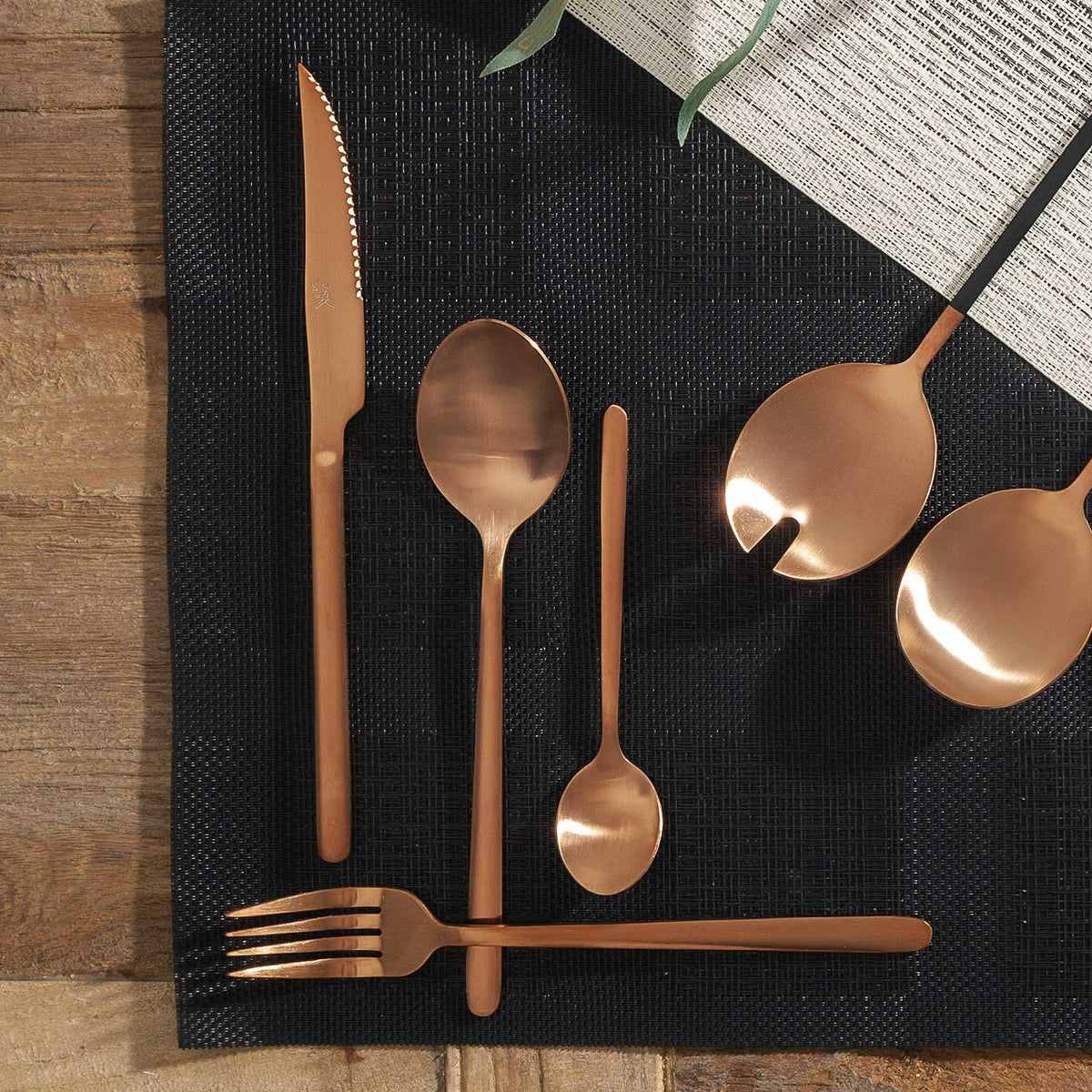 Cubiertos Alton copper set x16