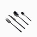 Cubiertos Alton negro mate set x16