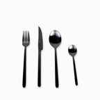 Cubiertos Alton negro mate set x16