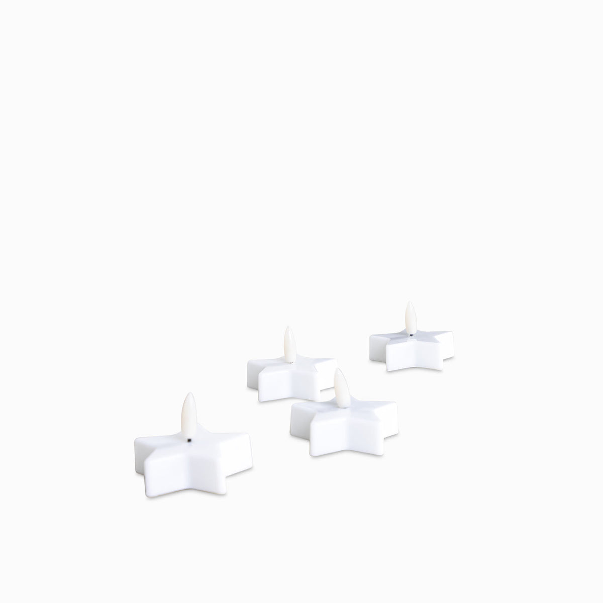 Set x 4 mini velas Estrella Led