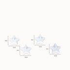 Set x 4 mini velas Estrella Led