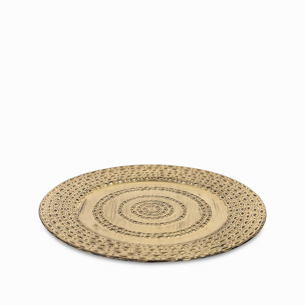 Plato base aros dorado 33cm