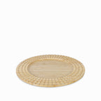 Plato base en bambu cubos 32cm