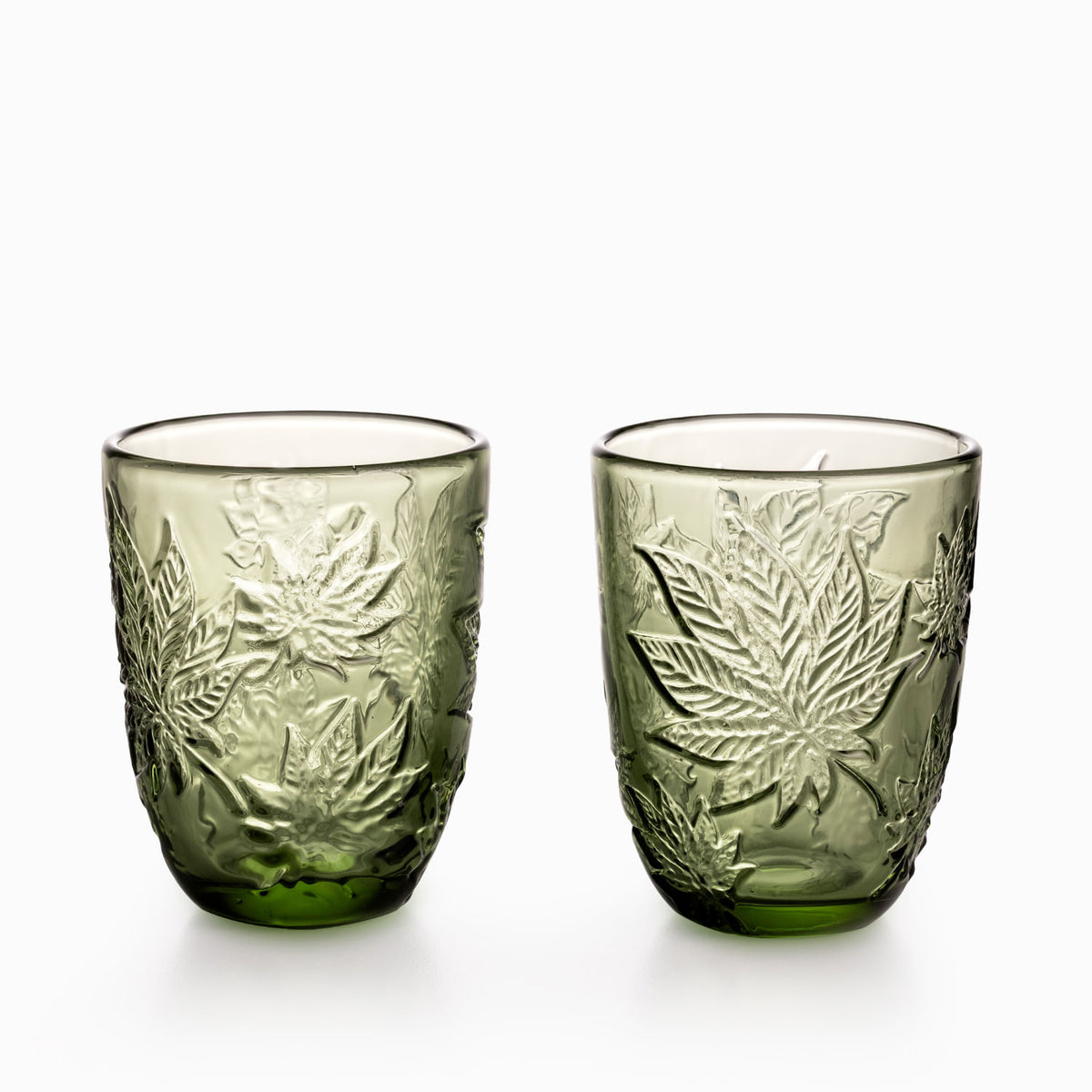 Vaso hoja cannabis setx2
