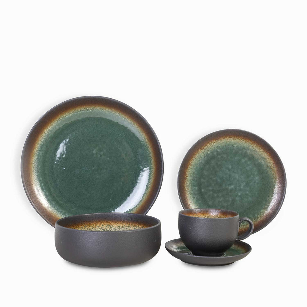 Plato principal jade 25cm setx4
