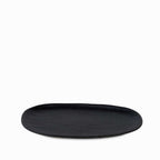 Bandeja oval negro mate 30cm