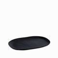 Bandeja oval negro mate 30cm