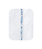 Camisa Blusa Azul Blanca Estampada Con Flores Mujer Talla XS a 10XL