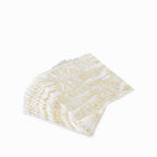 Servilletas silueta hoja dorada