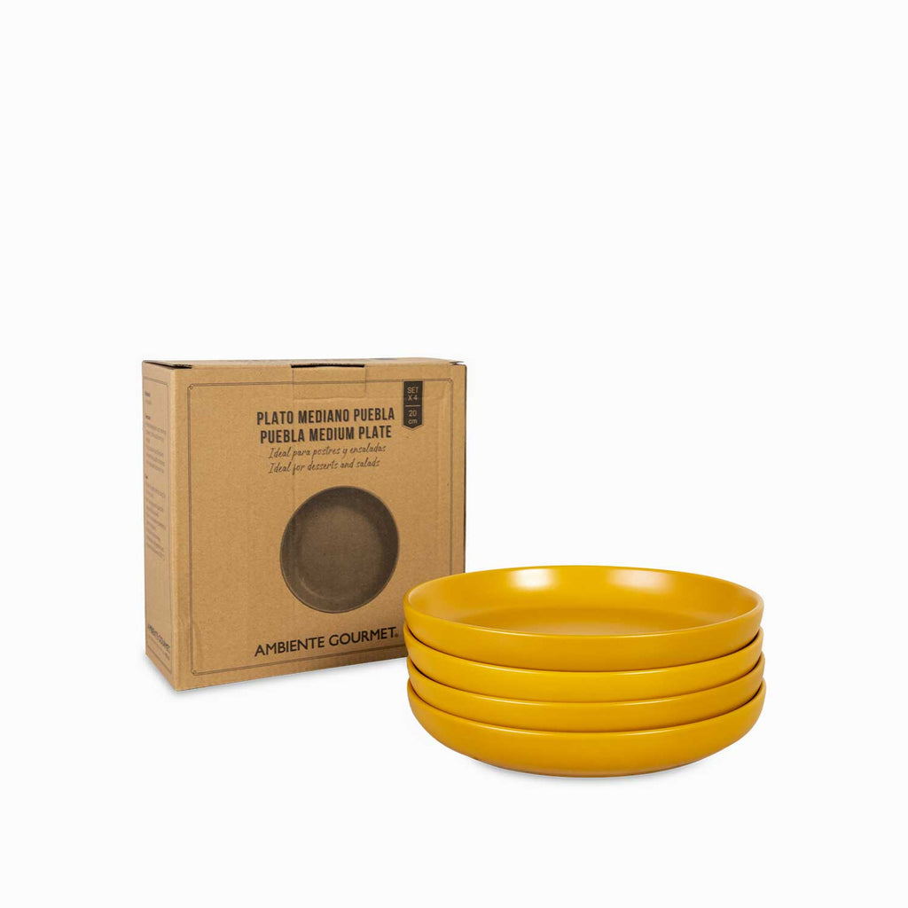 Plato mediano puebla 20cm setx4