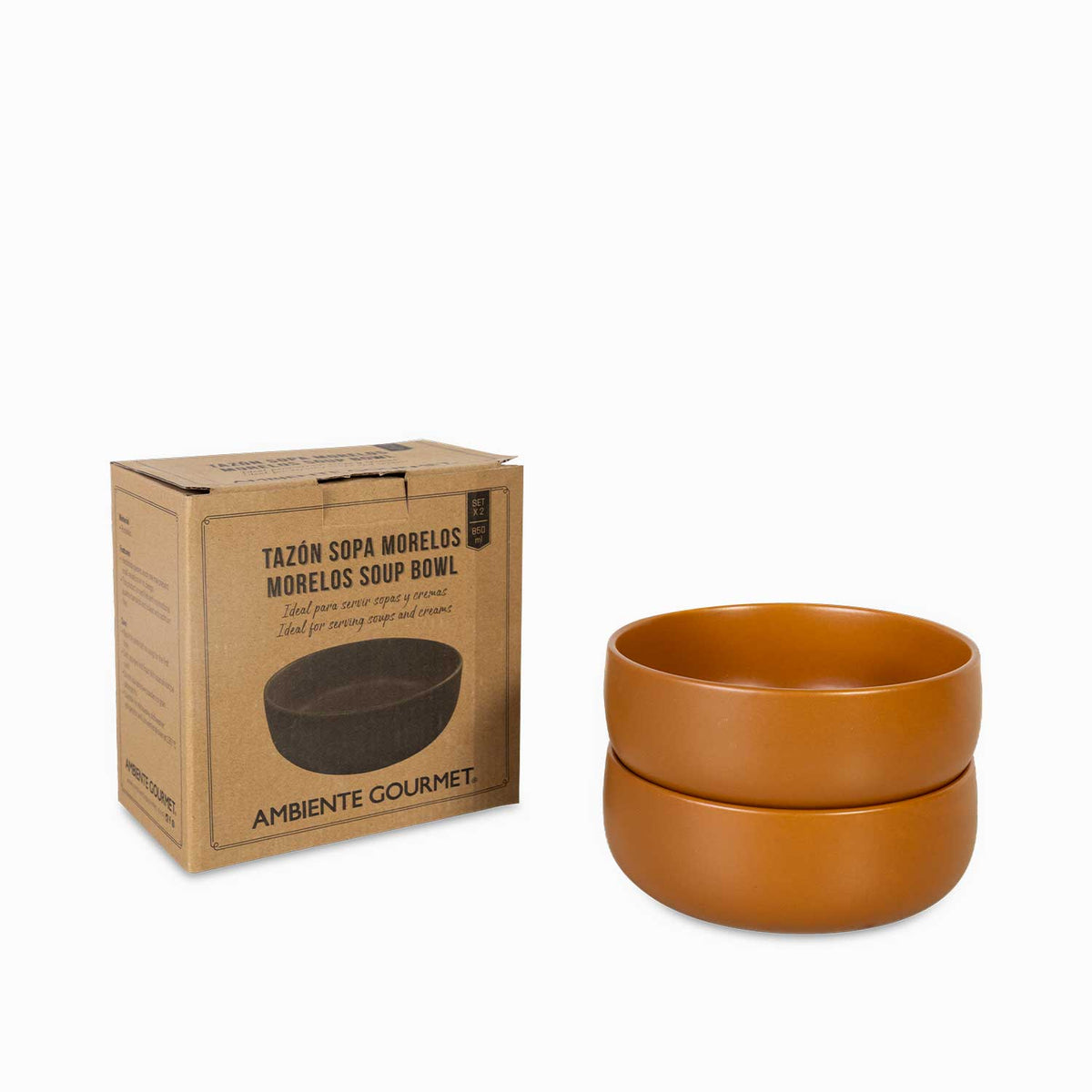 Tazon sopa morelos 850ml setx2