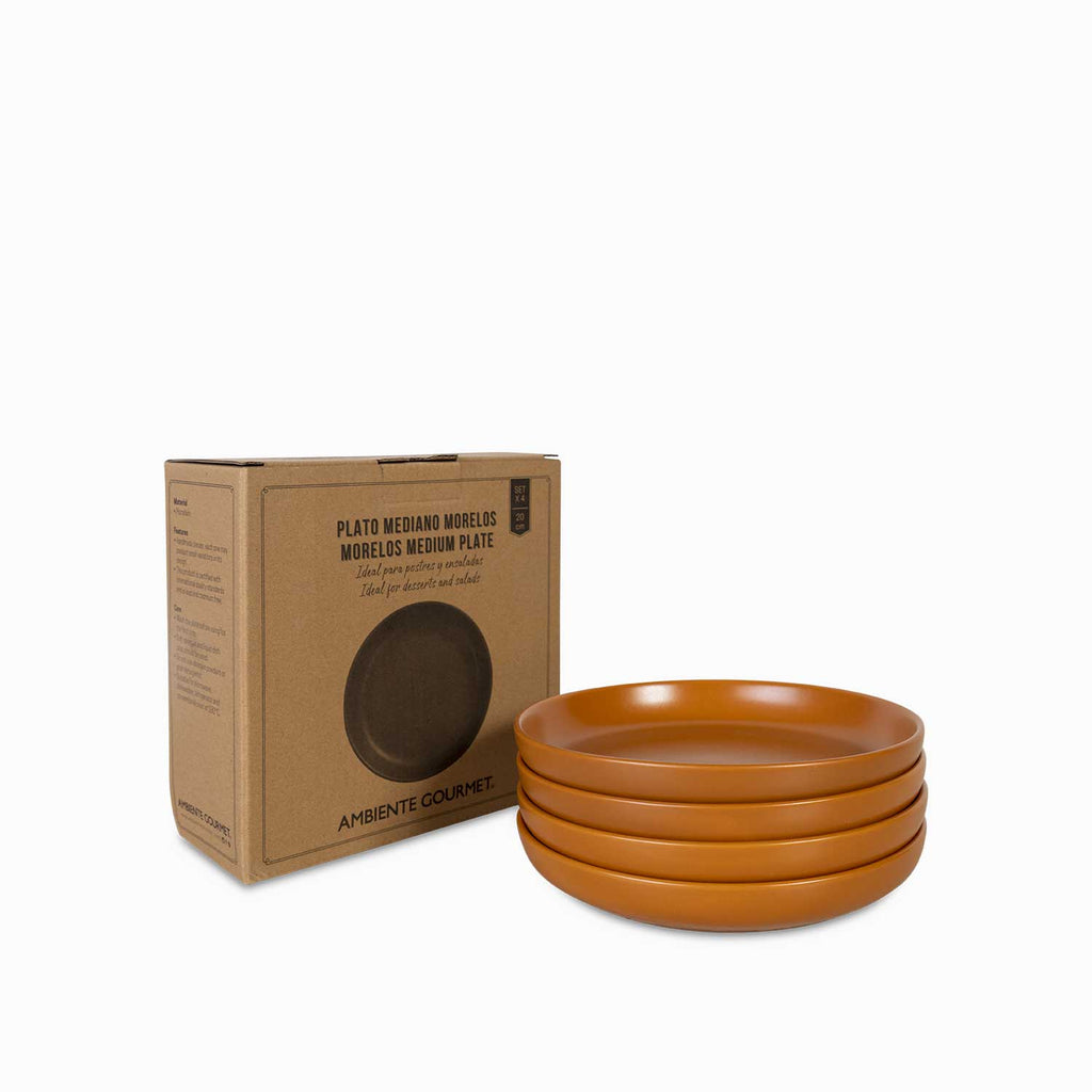 Plato mediano morelos 20cm setx4