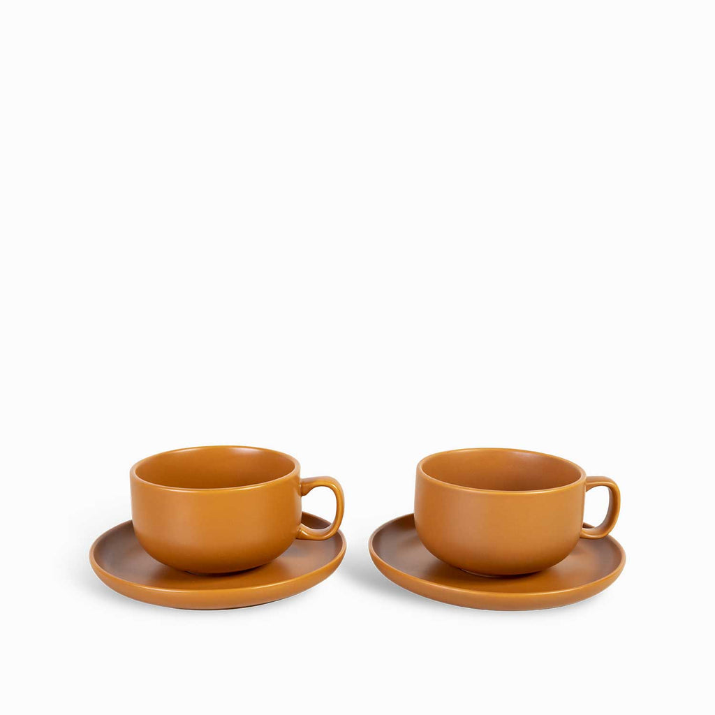 Pocillo y plato morelos 400ml setx2