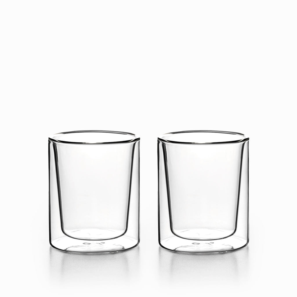 Vaso doble pared recto 270ml set x2