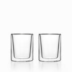Vaso doble pared recto 270ml set x2