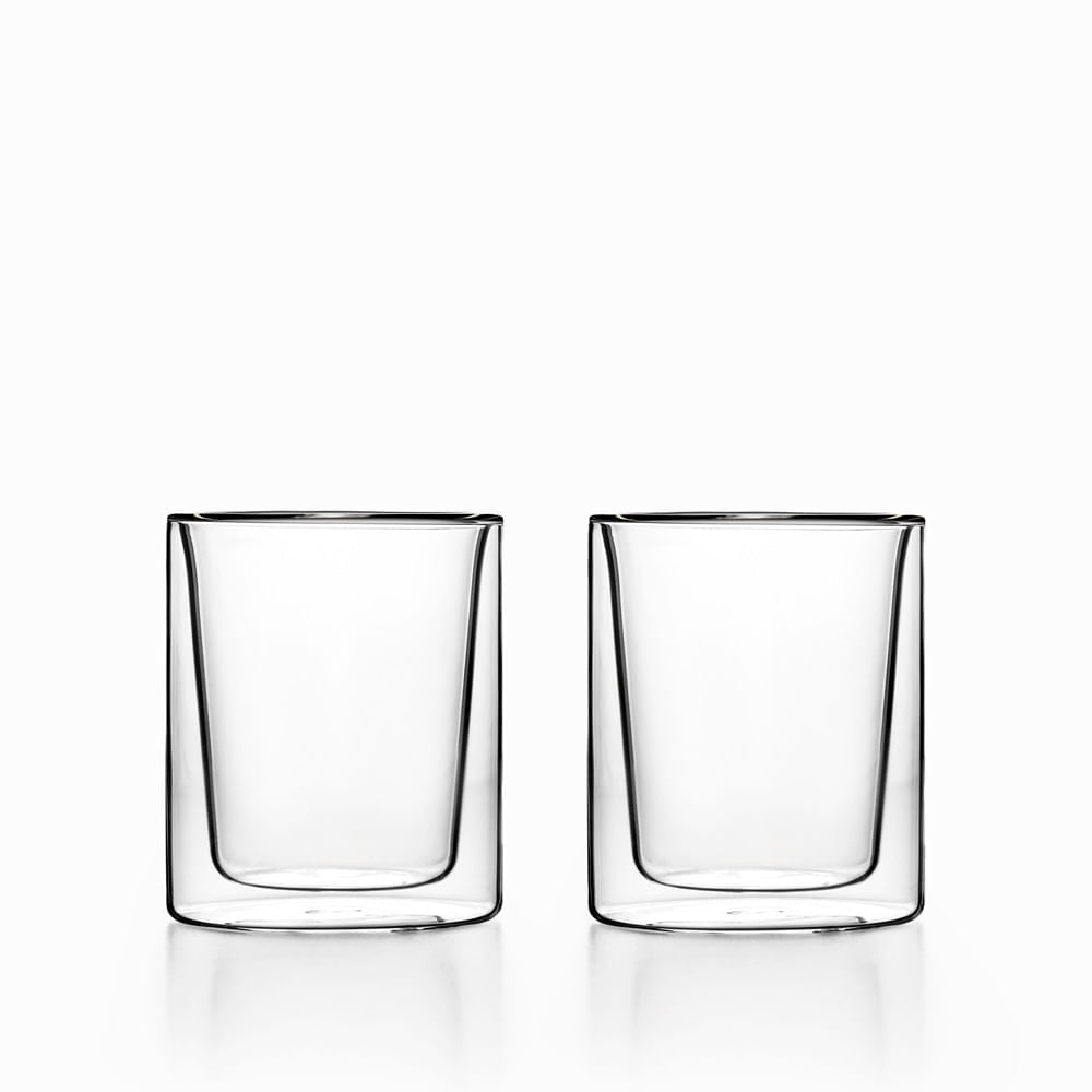 Vaso doble pared recto 270ml set x2