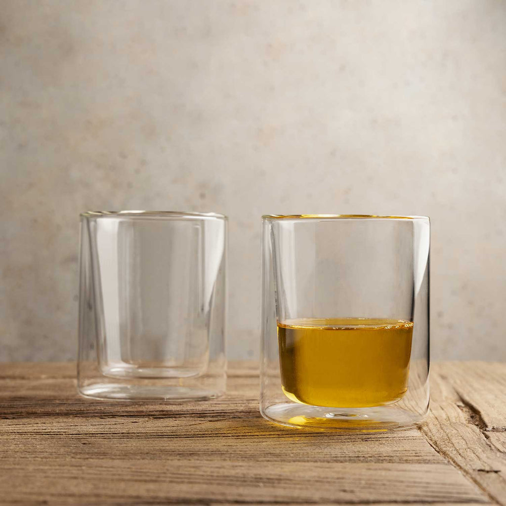 Vaso doble pared recto 270ml set x2