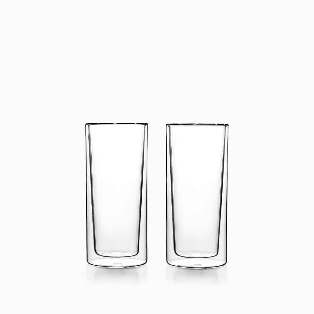 Vaso doble pared recto 400ml set x2