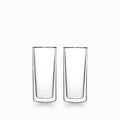 Vaso doble pared recto 400ml set x2