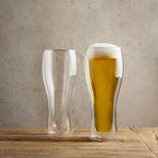 Vaso doble pared cerveza 480ml setx2