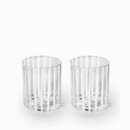 Vaso líneas blancas 360ml setx2