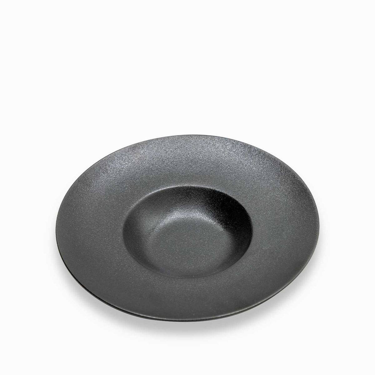 Plato hondo negro mate 27cm