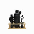 Set cocteles negro setx6