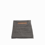 Delantal ajustable gris en algodon