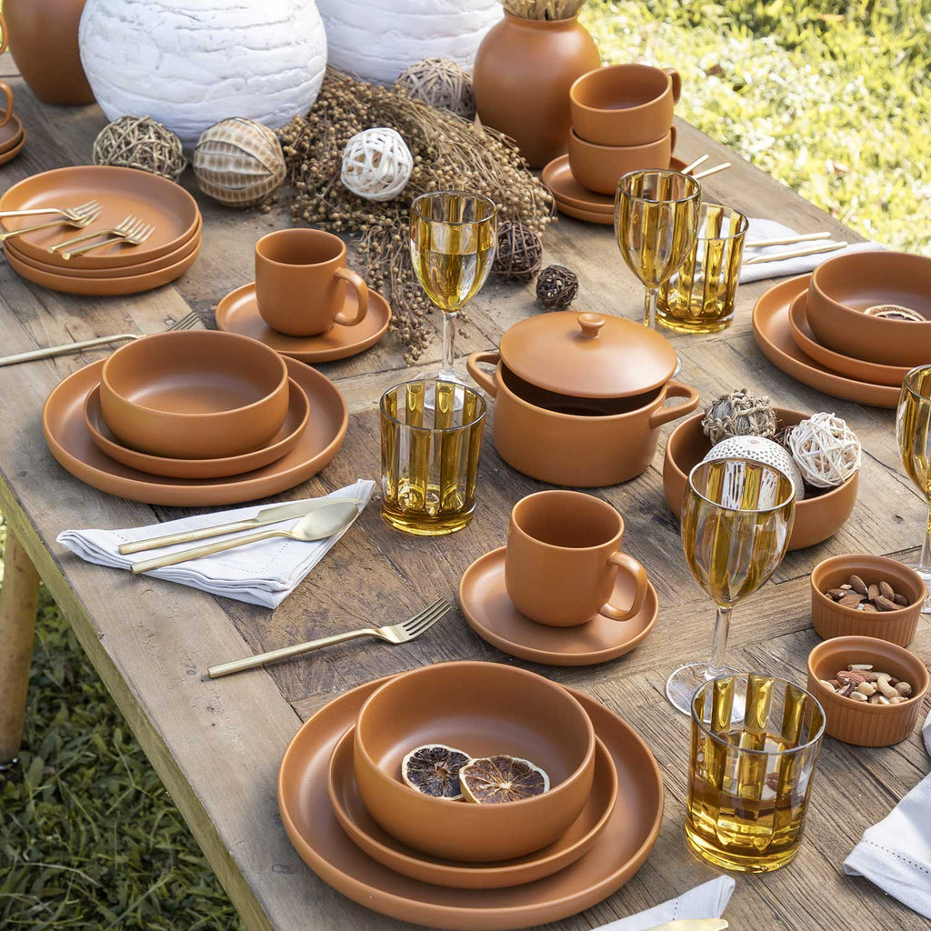 Vaso naomi ambar 443ml setx2