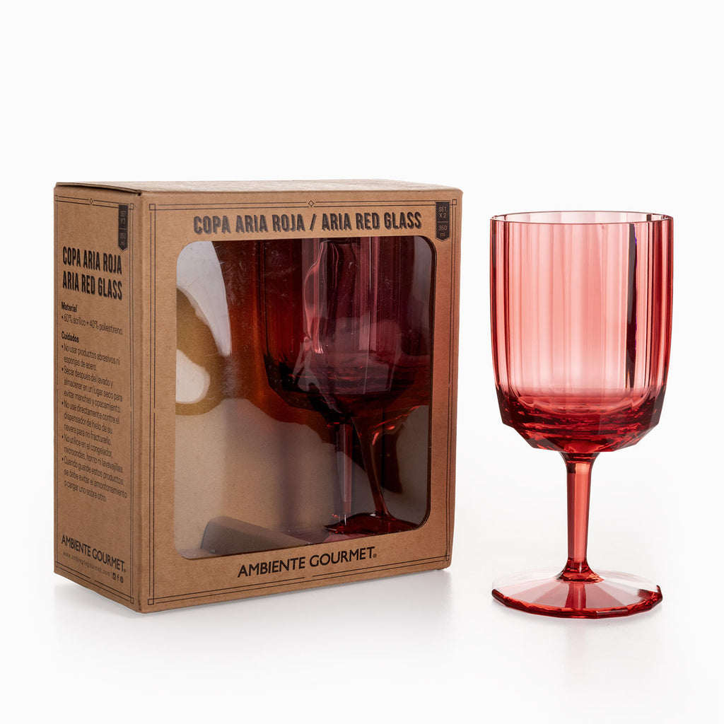 Copa aria roja 350ml setx2