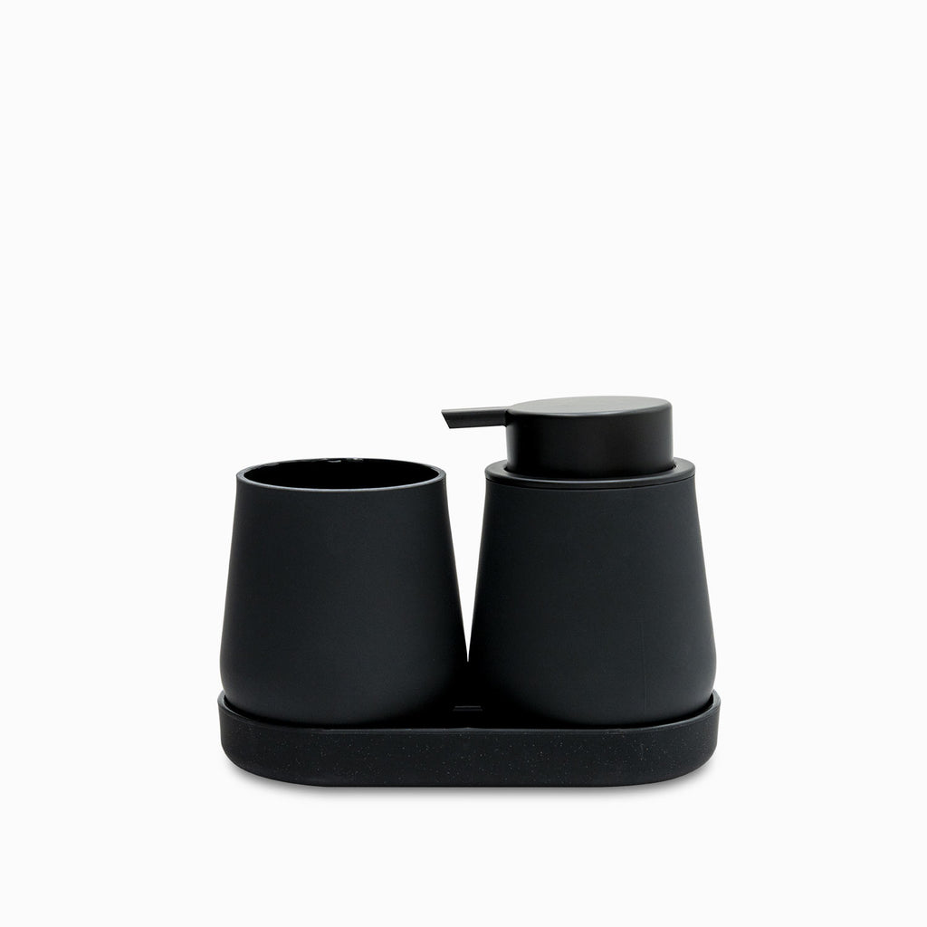 Set para baño Britta negro