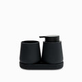 Set para baño Britta negro