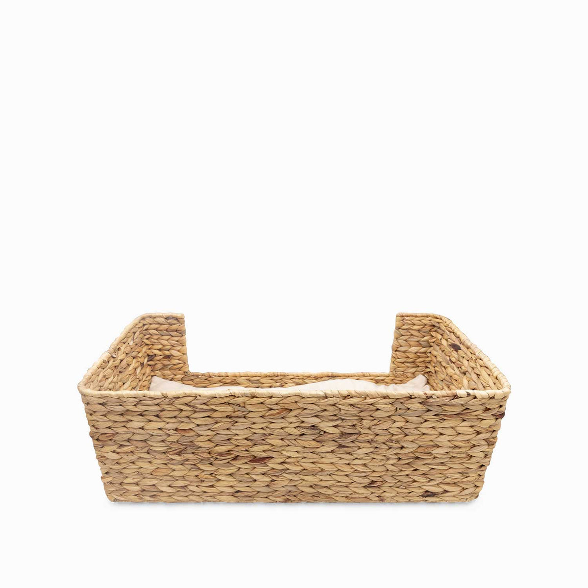 Cama para mascotas rectangular en jacinto de agua l 70x36x24cm