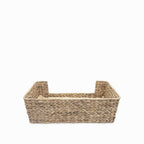 Cama para mascotas rectangular en jacinto de agua m 65x32x22cm