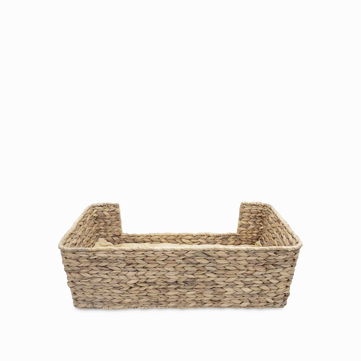 Cama para mascotas rectangular en jacinto de agua m 65x32x22cm