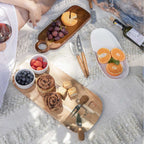 Set de tabla para queso con salseras 5 piezas