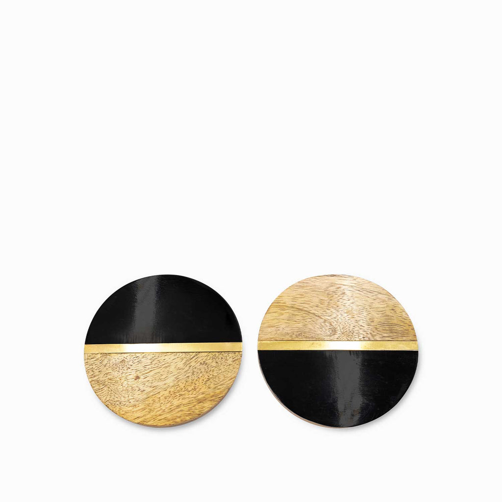 Portavasos madera duo set x 2