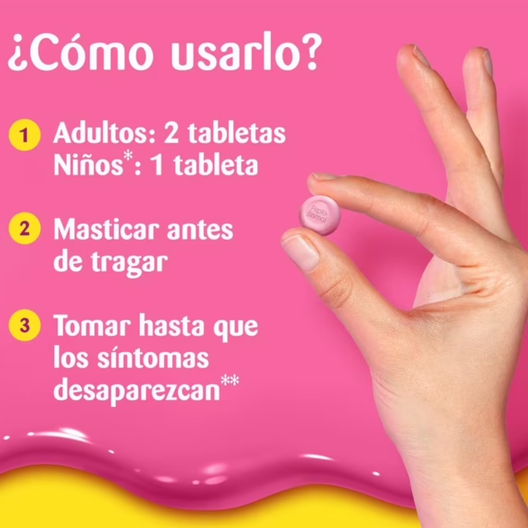 Pepto-Bismol caja 24 tabs.
