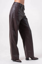 24 PANTALON STRAIGHT EFECTO PIEL IFE ONE.
