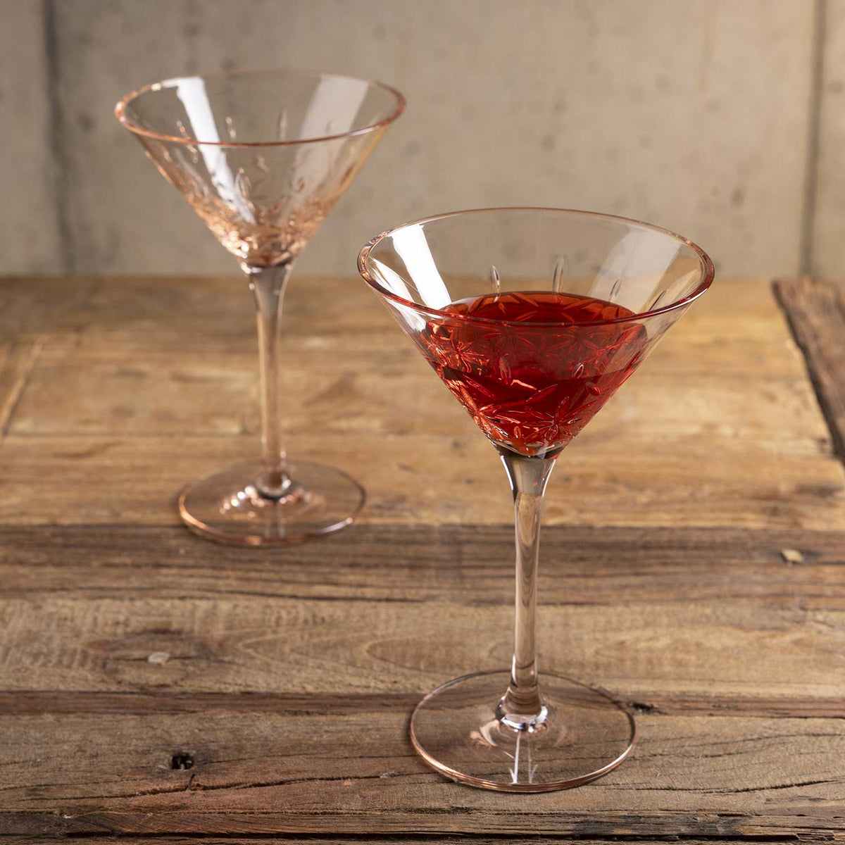 Copa Martini Agata rosada setx2