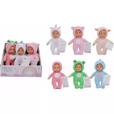 Muneca 7pulg Con Ropita Animales S.7