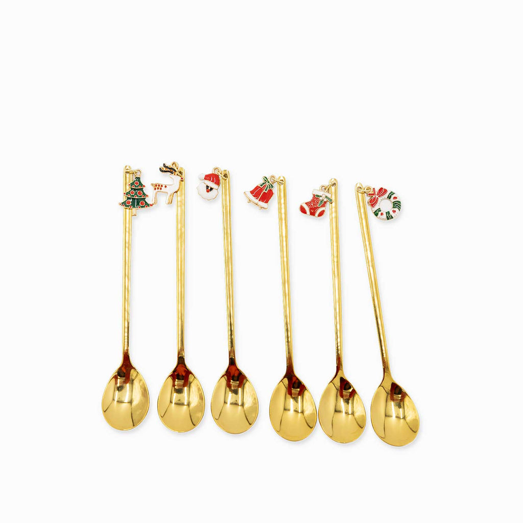 Cucharas postre noche buena setx6