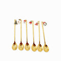 Cucharas postre noche buena setx6