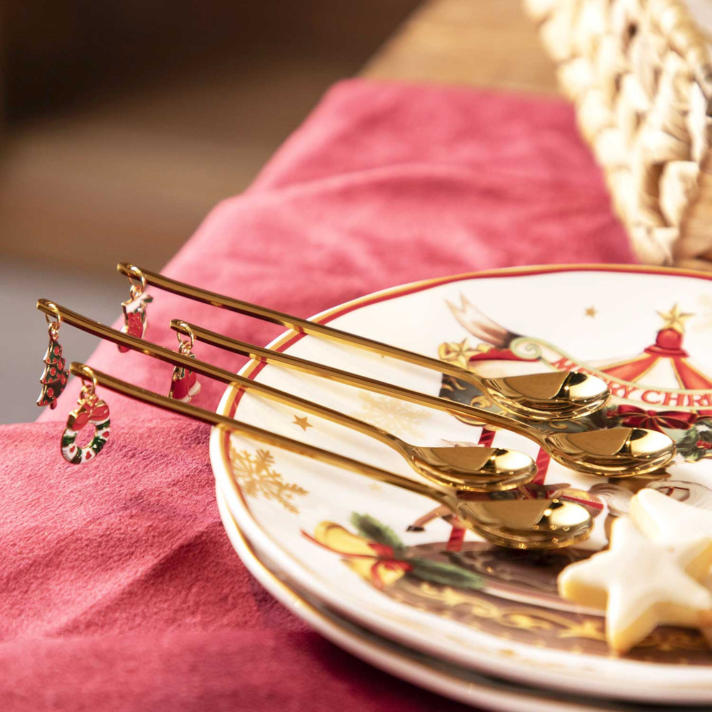 Cucharas postre noche buena setx6