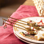 Cucharas postre noche buena setx6