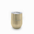 Vaso doble pared en acero inox gold
