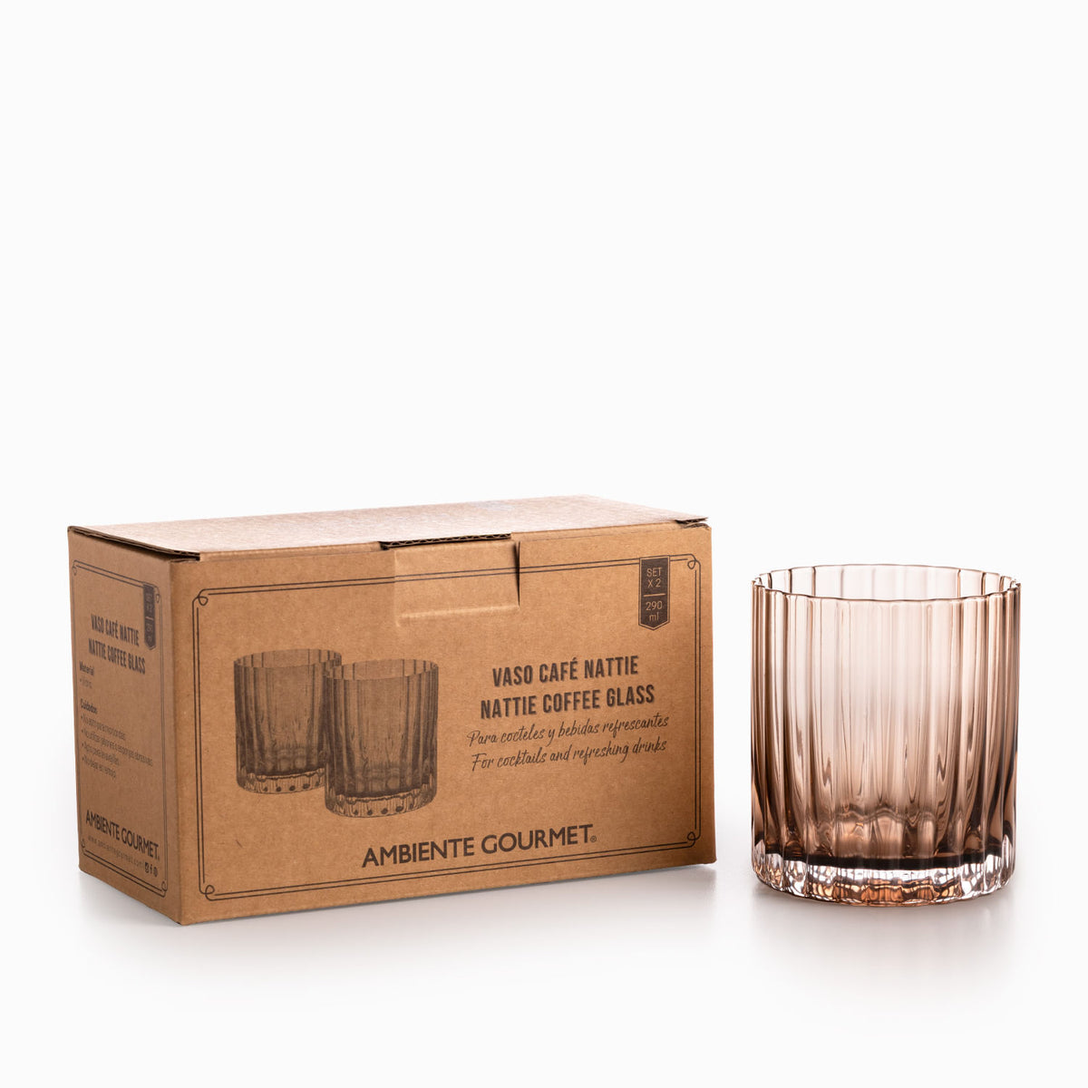 Vaso Nattie café 290ml setx2