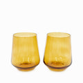 Vaso Corvo ambar 390ml setx2