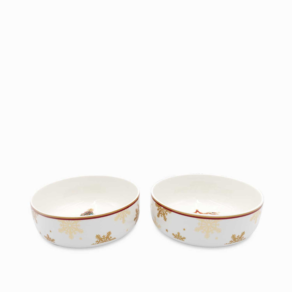 Tazón sopa noche buena snow 850ml setx2